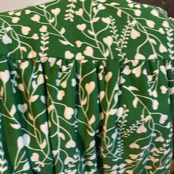 EST 1946 Green and White Empire Waist Dress - Picture 7 of 7